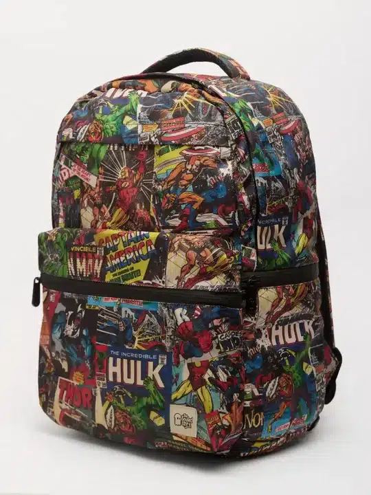 Comic Print School Backpack