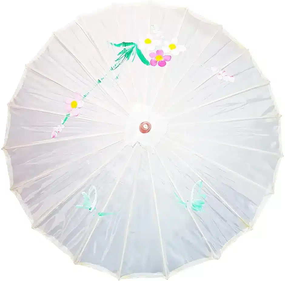 Transparent Floral Wedding Style Umbrella